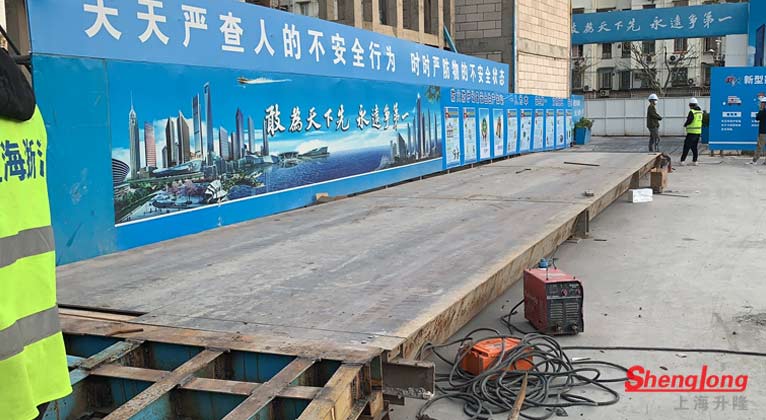 浙江杭州14米3節(jié)100T二手地磅